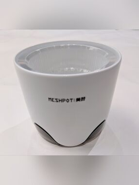 MESHPOti White Modern Small Orchid Planter With Removable Mesh Pot.  5 Inch
